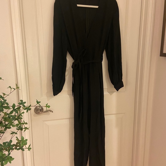 IRO Jumpsuit Black Julliaca One Piece Womens Size 40 $723 - Picture 6 of 7